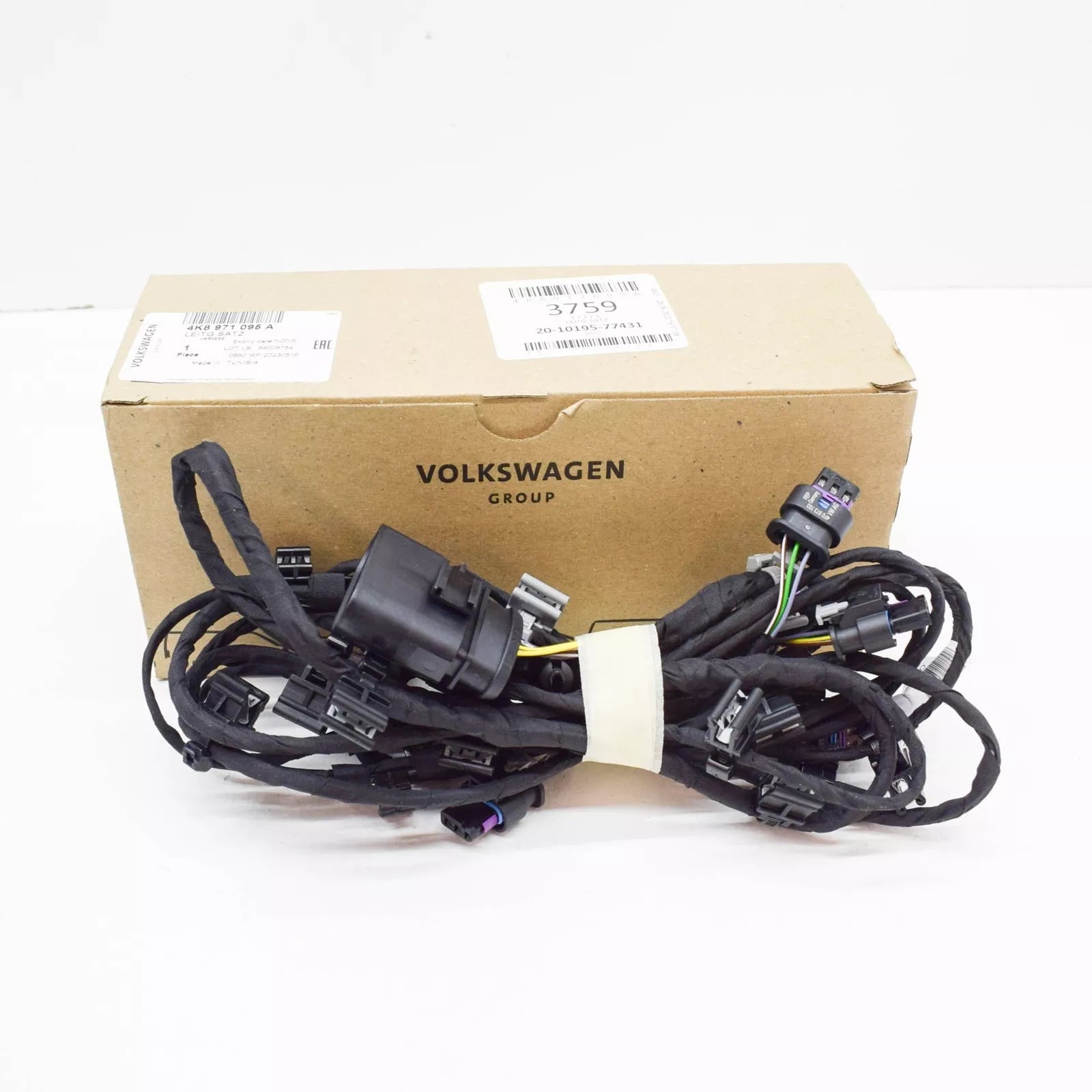 NEW AUDI A7 SPORTBACK 4K8 FRONT BUMPER WIRING SET 4K8971095A ORIGINAL