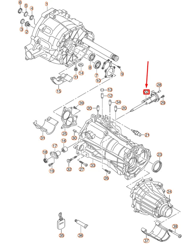 NEW AUDI A4 B8 MANUAL TRANSMISSION SWITCH UNIT 0B1301230E ORIGINAL