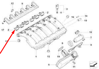 new bmw x3 e83 intake manifold gasket 11611436631 1436631 original