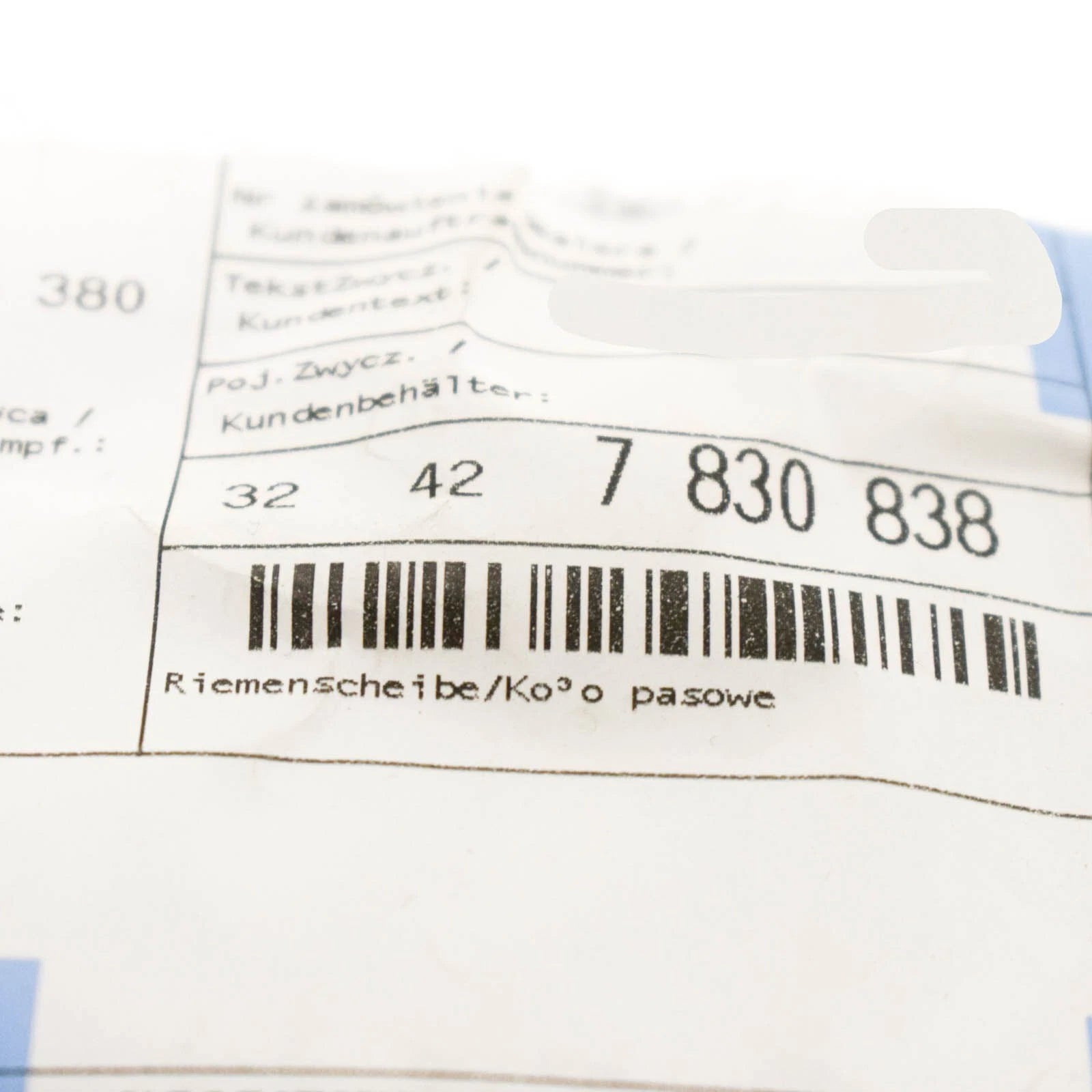 NEW BMW E46 E85 E86 Z3 CABRIO COUPE STEERING PUMP PULLEY 7830838 32427830838