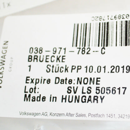 NEW AUDI A3 8L1 GLOW PLUG RAIL BRIDGE WIRING HARNESS 038971782C 1.9 TDI ORIGINAL