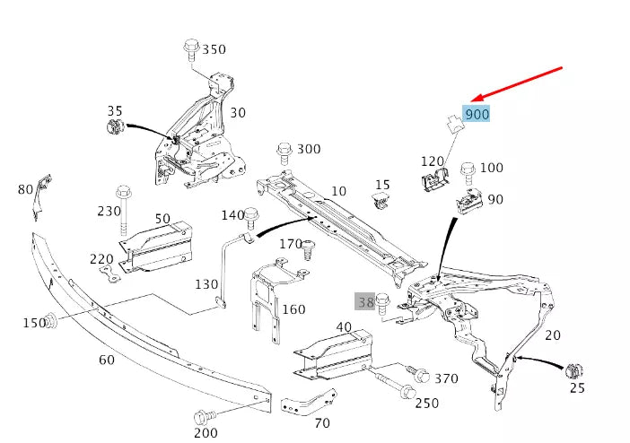 NEW MB C W204 ENGINE HOOD SWITCH ANTI-THEFT ALARM SOCKET A2035400481 ORIGINAL
