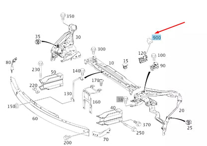 NEW MB C W204 ENGINE HOOD SWITCH ANTI-THEFT ALARM SOCKET A2035400481 ORIGINAL