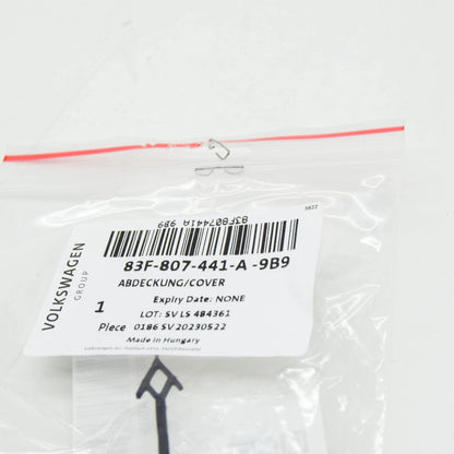 NEW AUDI Q3 F3 SPORTBACK REAR BUMPER TOW EYE COVER 83F807441A9B9 ORIGINAL