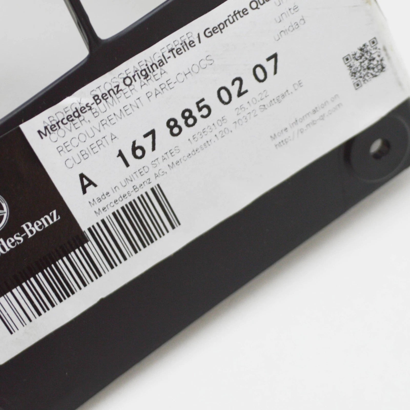 NEW MERCEDES-BENZ GLE W167 COUPE REAR RIGHT BUMPER COVER A1678850207 ORIGINAL