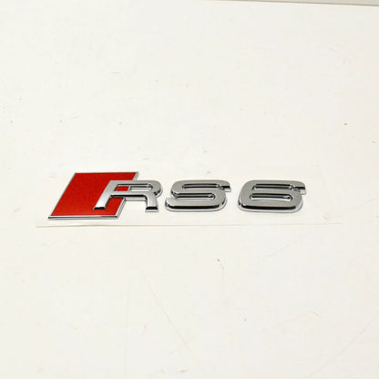 NEW AUDI RS6 C7 TRUNK LID BADGE EMBLEM 4B08537402ZZ 4B0853740 2ZZ 2014