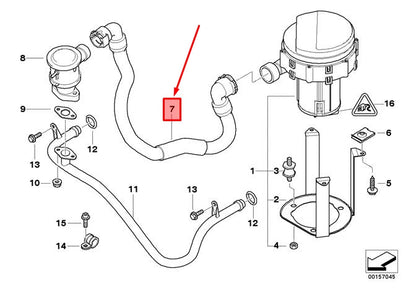 NEW BMW 5 E39 ENGINE PRESSURE HOSE ASSY 11721438263 ORIGINAL