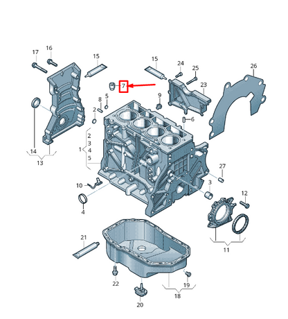 new vw golf vi 5k mk6 non-return valve 03f103156a original