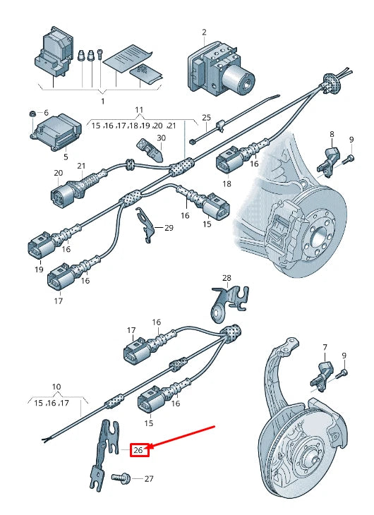 NEW AUDI RS7 SPORTBACK 4G FRONT RIGHT WIRING HARNESS HOLDER 4G0971846A