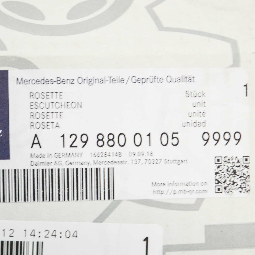 NEW MB SL R129 FRONT BUMPER TOW HOOK EYE COVER A12988001059999 + ORIGINAL