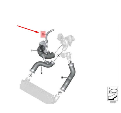 NEW BMW 5 F10 INTAKE SILENCER AIR DUCT PIPE 13718579138 8579138 ORIGINAL