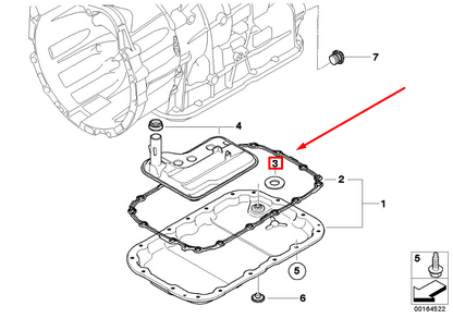 new bmw x1 e84 automatic transmission oil pan magnet 24117572619 7572619