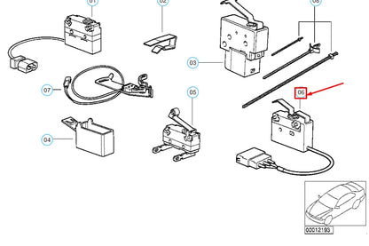 NEW BMW 3 CONVERTIBLE E36 DEAD CENTER CHECK MICRO SWITCH 61318357703 ORIGINAL