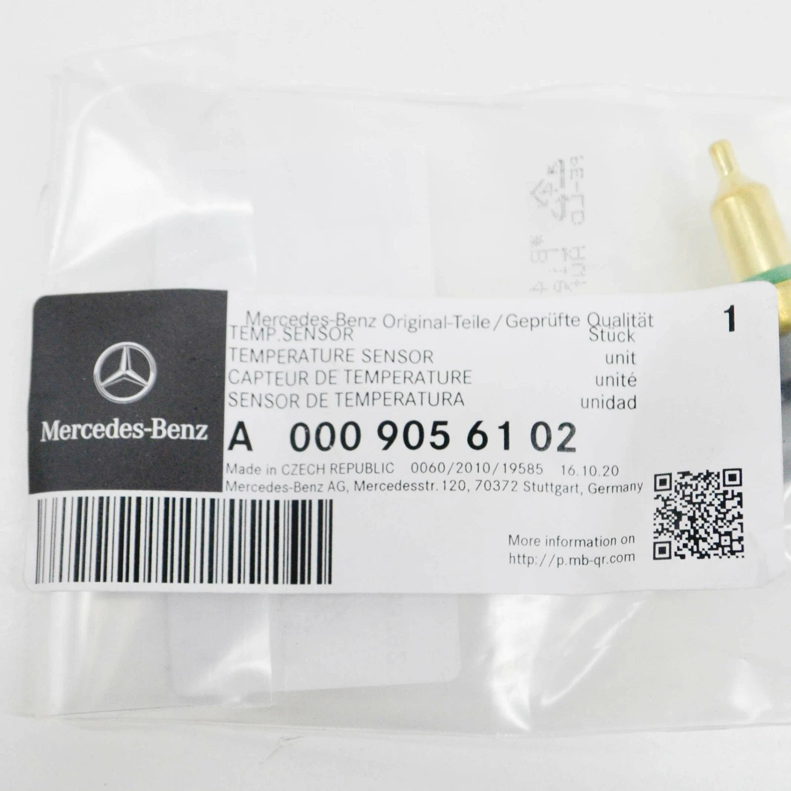 NEW MERCEDES BENZ GL X166 COOLANT TEMPERATURE SENSOR A0009056102 ORIGINAL