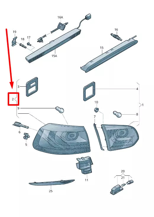 NEW VW GOLF MK6 REAR RIGHT TAILLIGHT 5K0945096P ORIGINAL