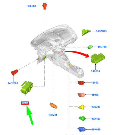 new ford ecosport mk2 light lamp internal panel switch 1787110 original