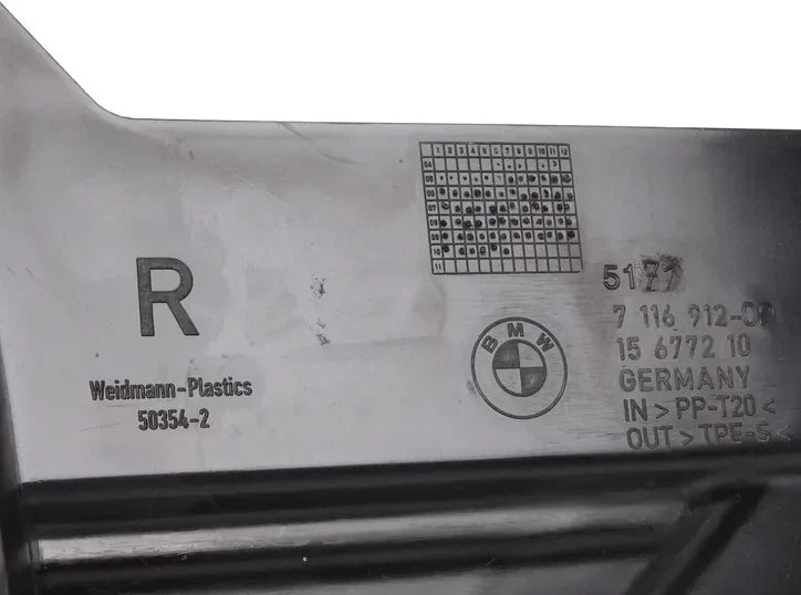 NEW BMW 3 E90 UNDERBODY PANEL EXTENSION RIGHT 51717116912 ORIGINAL