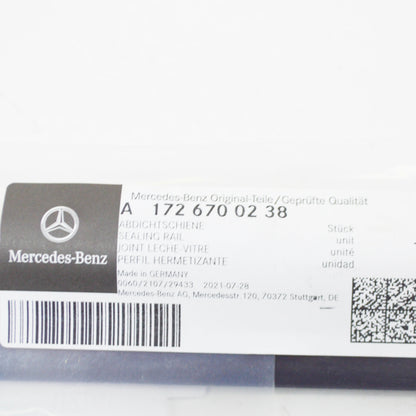 NEW MB SLK R172 REAR RIGHT SIDE WINDOW OUTSIDE SEALING RAIL A1726700238 ORIGINAL