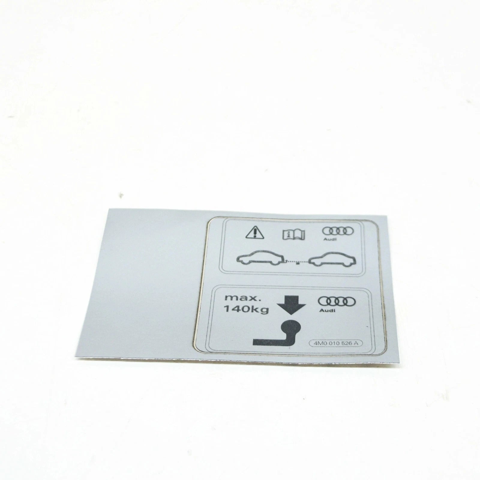 NEW AUDI Q7 4M TRAILER OPERATION STICKER LABEL 4M0010526A ORIGINAL