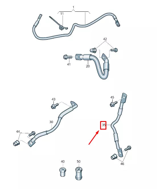 NEW AUDI E-TRON GEN HIGH-VOLTAGE BATTERY EARTH LINE 4KE971243B