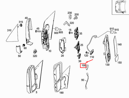 NEW MERCEDES-BENZ VITO W447 BLIND SPOT ASSISTANT A0004401501 ORIGINAL