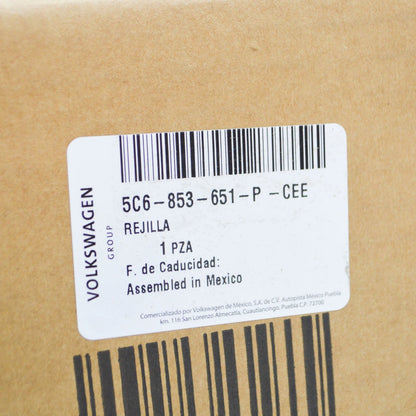 NEW VW JETTA A6 FRONT BUMPER RADIATOR GLI GRILLE 5C6853651PCEE ORIGINAL