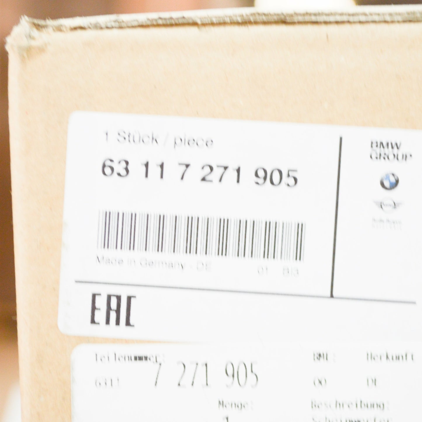 new bmw 5 f10 front left ahl-xenon headlight rhd 63117271905 7271905 original