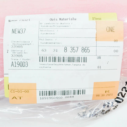 NEW BMW 3 COMPACT E36 INTERIOR READING LIGHT 63318357865 8357865 ORIGINAL