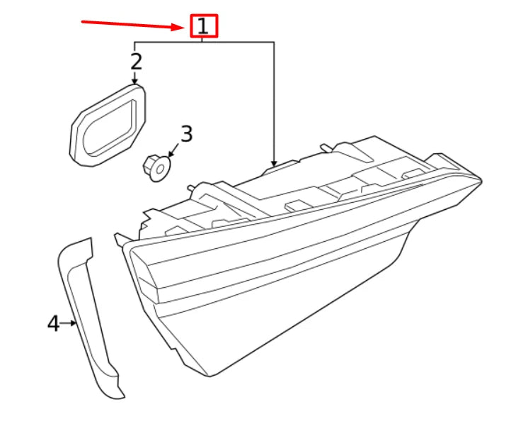 NEW AUDI S5 8W6 REAR LEFT TAILLIGHT 8W6945093M ORIGINAL