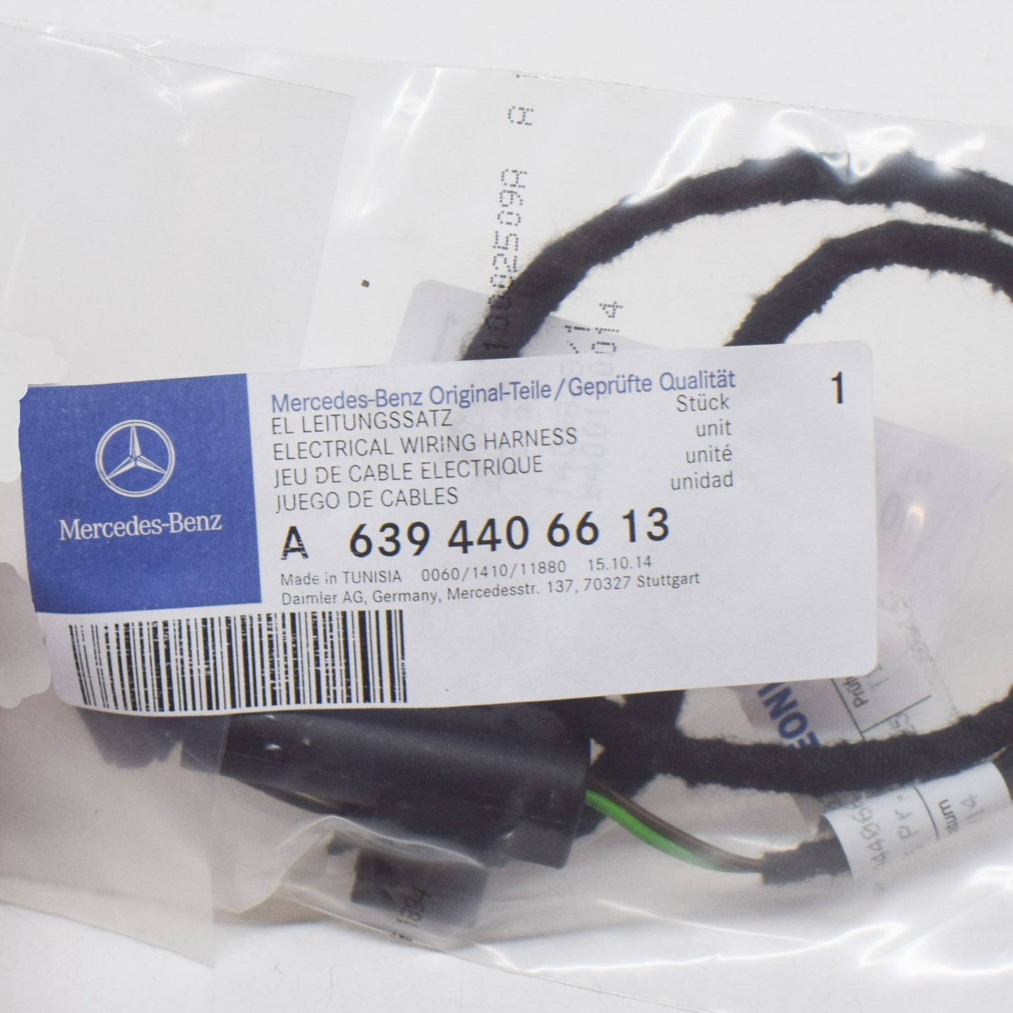 NEW MERCEDES-BENZ VITO W639 HORN ADAPTER LINE WIRING HARNESS A6394406613