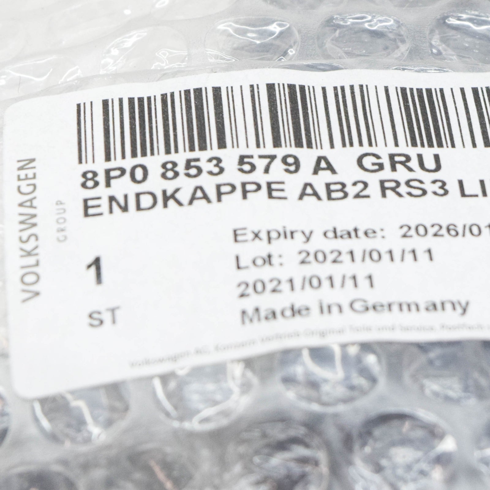 NEW AUDI A3 8P FRONT LEFT ARCH TRIM 8P0853579A GRU 8P0853579AGRU ORIGINAL