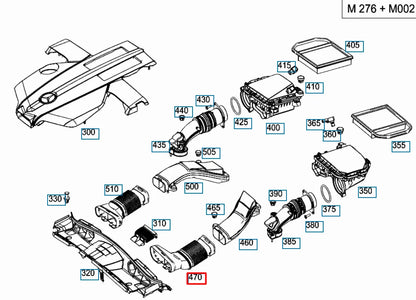 NEW MERCEDES-BENZ E W212 AIR INTAKE HOSE PIPE LEFT A2760900111 ORIGINAL