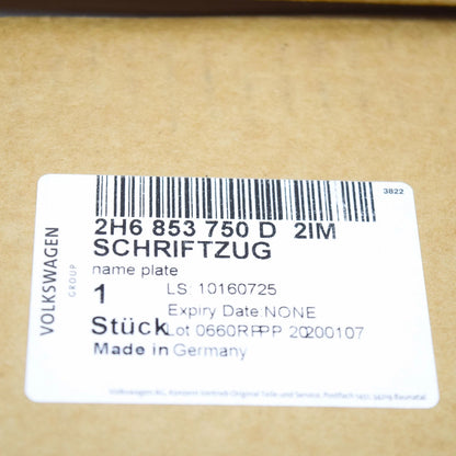 NEW VOLKSWAGEN AMAROK REAR DOOR 4MOTION INSCRIPTION LOGO 2H6853750D2IM