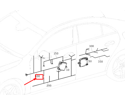 new mercedes-benz cla c118 front door wiring harness a1185400815 original