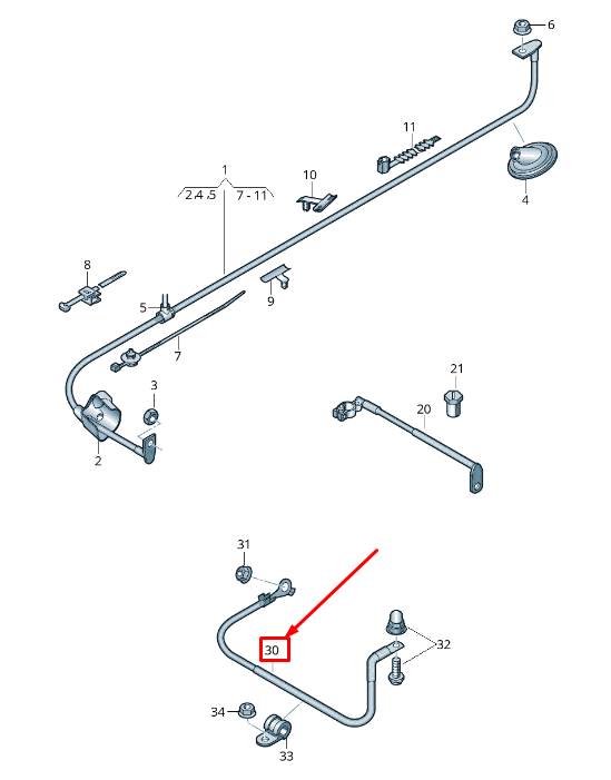 NEW AUDI RSQ3 8U EARTH LINE 8U0971235 ORIGINAL