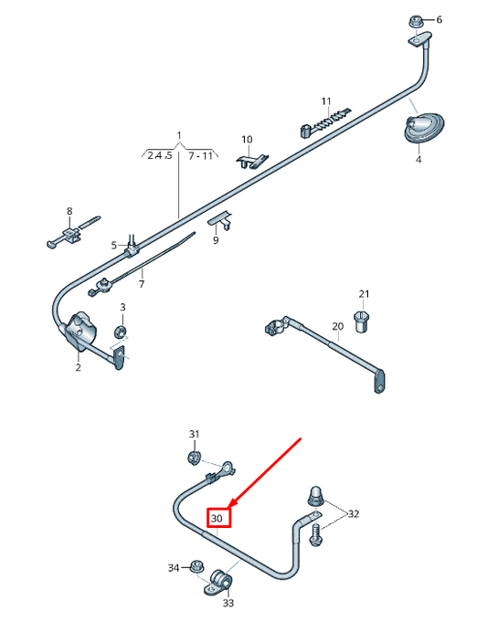 NEW AUDI RSQ3 8U EARTH LINE 8U0971235 ORIGINAL