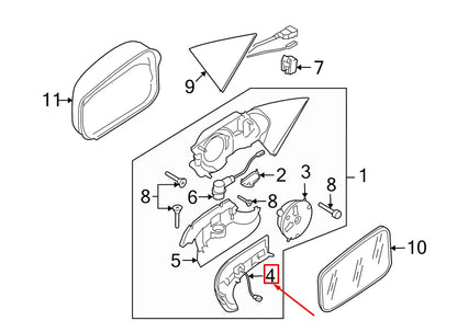 NEW VW PHAETON 3D FRONT LEFT TURN LIGHT 3D0949101A ORIGINAL