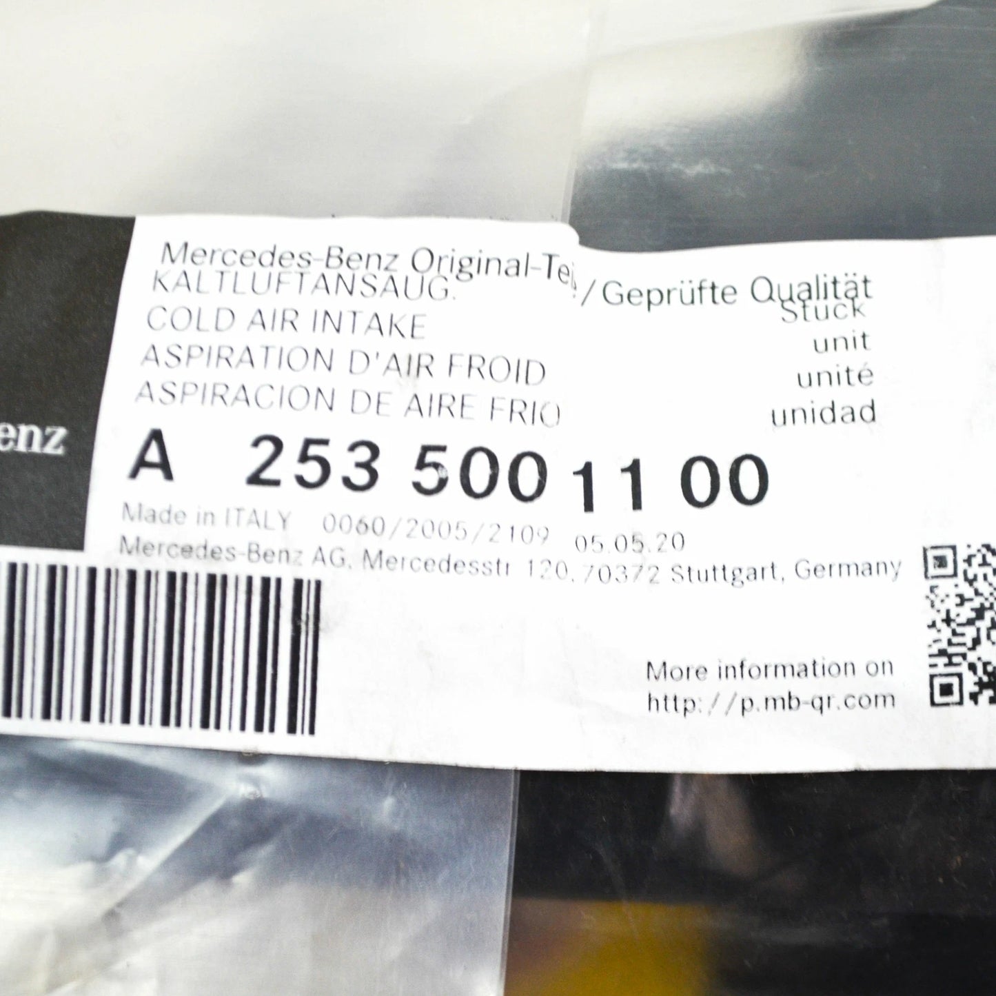 NEW MERCEDES BENZ GLC X253 UPPER AIR INLET DUCT A2535001100