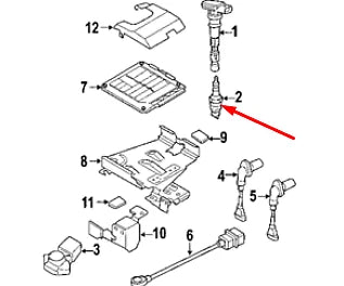 NEW VOLKSWAGEN JETTA MK6 SPARK PLUG 101905600C 2.5 PETROL