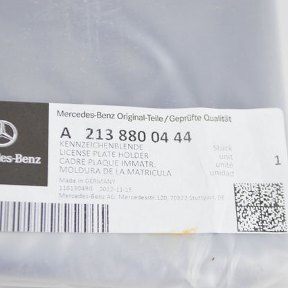 NEW MERCEDES-BENZ E W213 FRONT LICENSE PLATE HOLDER A2138800444 ORIGINAL