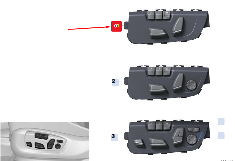 new bmw x5 f15 left seat adjustment switches 61319359813 9359813 original