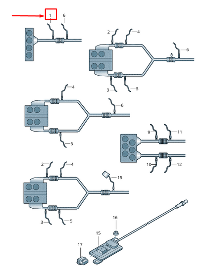 new vw tiguan ad lambda oxygen sensor 04l906262c original