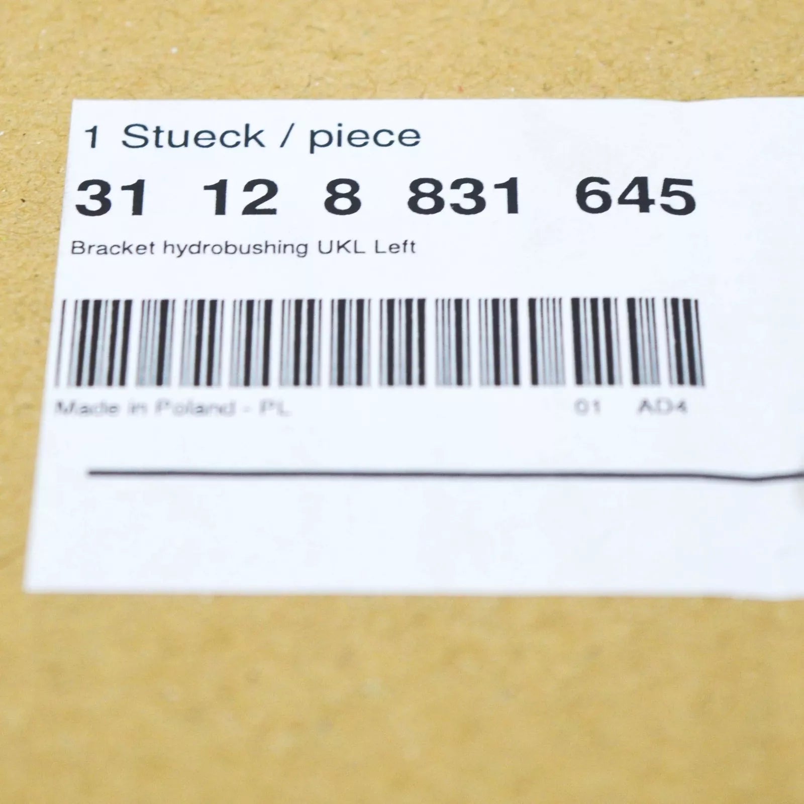 NEW BMW 1 F40 FRONT LEFT SUSPENSION CONTROL ARM BRACKET 31128831645 ORIGINAL