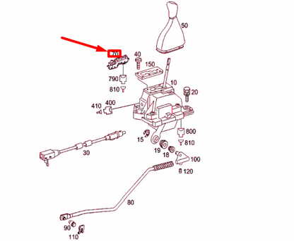 NEW MERCEDES-BENZ E W211 SHIFT LEVER HANDLE GEAR INDICATOR A2115420526 ORIGINAL