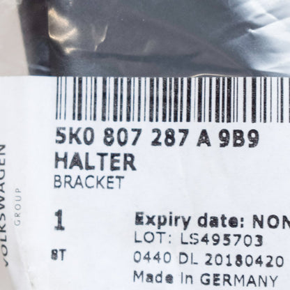NEW VOLKSWAGEN GOLF MK6 NUMBER PLATE BRACKET 5K0807287A9B9 ORIGINAL