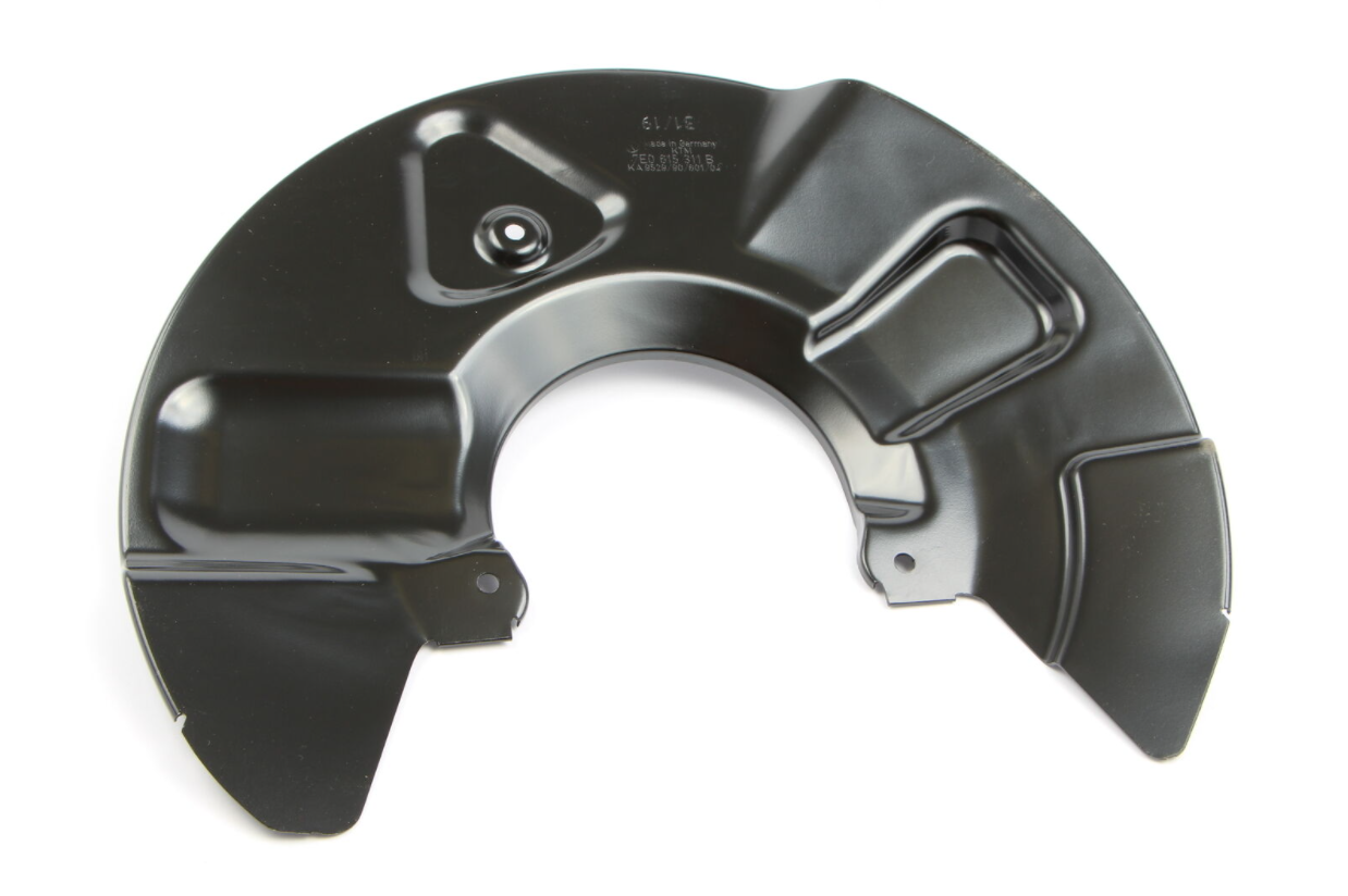 new vw multivan v 7h mk5 front left brake disc splash shield 7e0615311b original