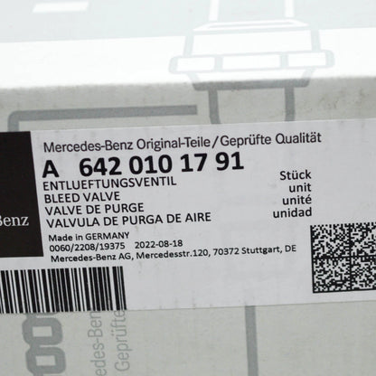 NEW MERCEDES-BENZ VITO W639 BLEED VALVE PRESSURE CONTROL A6420101791 ORIGINAL