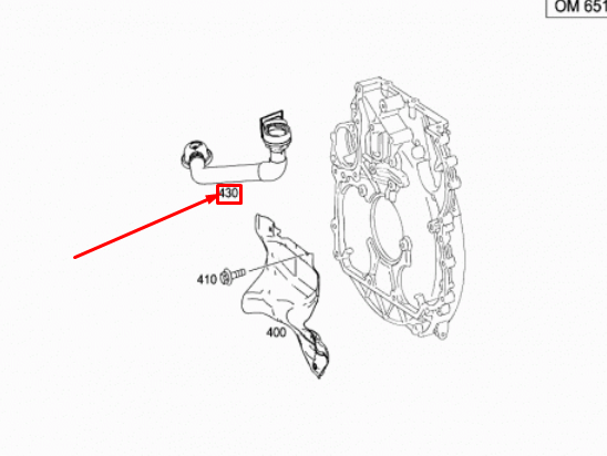 NEW MERCEDES-BENZ SPRINTER 906 CYLINDER HEAD OIL FILLER NECK A6510100169