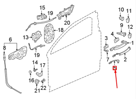 NEW AUDI Q7 4M FRONT LEFT DOOR COURTESY LIGHT 4H0947133B
