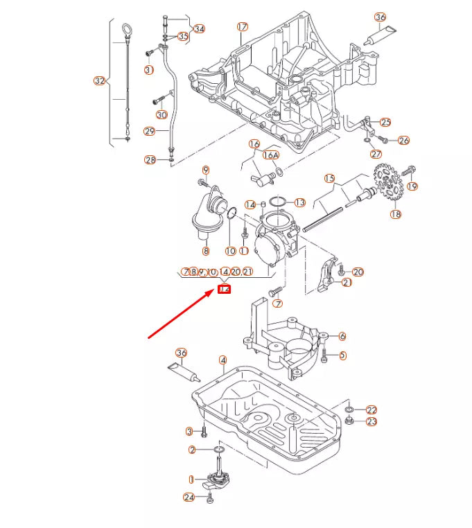 NEW AUDI A4 B8 OIL PUMP WITH INTEGRATED VACUUM PUMP 059115103BF ORIGINAL